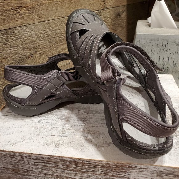 Jsport Shoes Nib Jsport Womens Poppy Dark Grey Sandals Poshmark